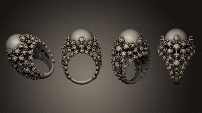 Ювелирные перстни и кольца (Кольцо с бриллиантами, JVLRP_0060) 3D модель для ЧПУ станка